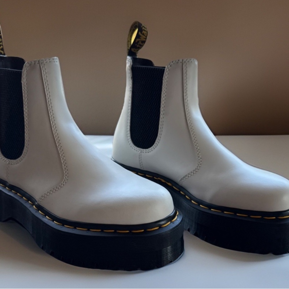 Authentic Dr. Martens White Pull On